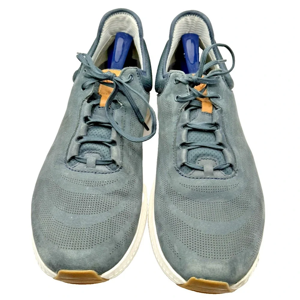 Johnston & Murphy RT1 LUXE Mens 12M GRAY True Foam Lace Sneakers Tennis Shoes - Picture 4 of 10